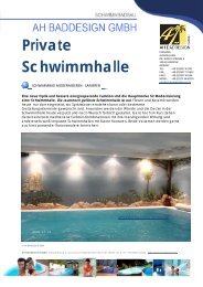 Private Schwimmhalle - AH Baddesign GmbH