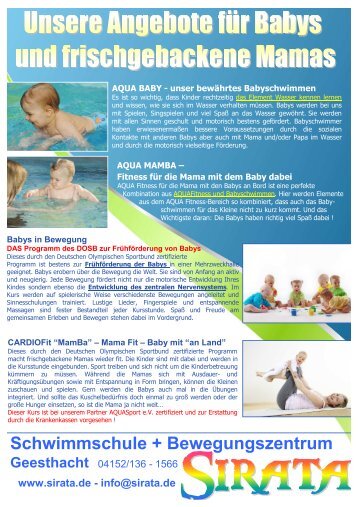 6er-Pack - Schwimmschule und Bewegungszentrum SIRATA