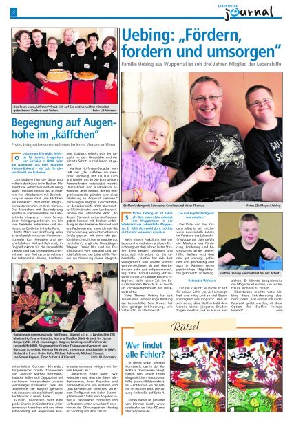 Neuer Partner: Jugendchor St. Stephan - Lebenshilfe NRW