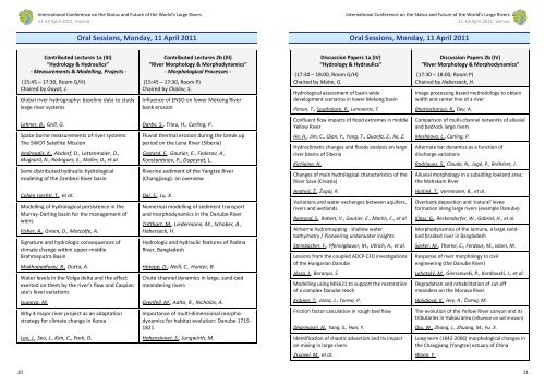 WORLD's LARGE RIVERS - International Conference on the Status ...