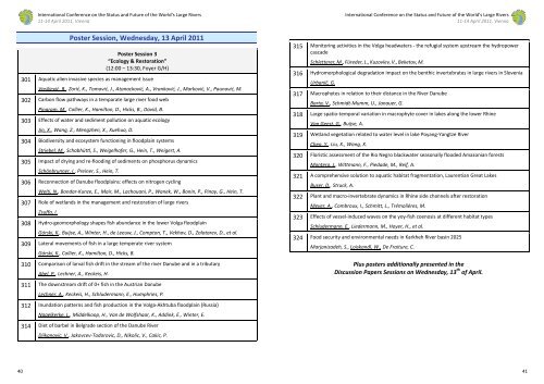 WORLD's LARGE RIVERS - International Conference on the Status ...