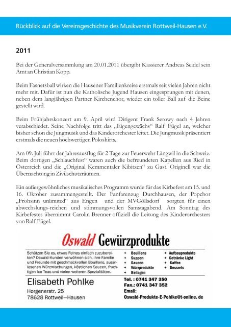 Festschrift 2013 - Copy-Right - Der copyshop in Schwenningen...