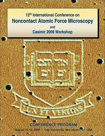 Noncontact Atomic Force Microscopy - Yale School of Engineering ...