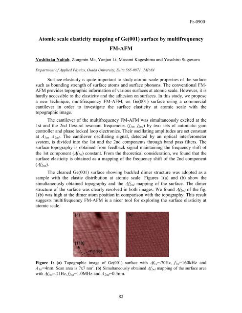 Noncontact Atomic Force Microscopy - Yale School of Engineering ...