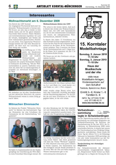 amtsblatt korntal-münchingen 3 - Stadt Korntal-Münchingen