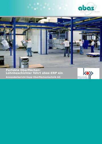 Lohnbeschichter führt abas-ERP ein - ABAS Software AG