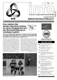 „Pro Ehrenamt“ für vorbildliches Engagement - Badischer Sportbund ...