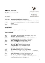 PETER DREHER - Wagner + Partner