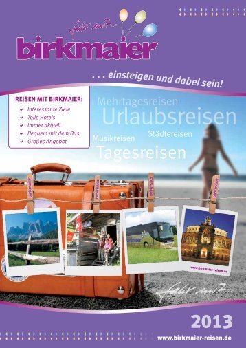 Urlaubsreisen - Birkmaier Reisen