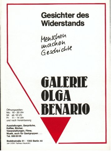 Leporello - Galerie Olga Benario