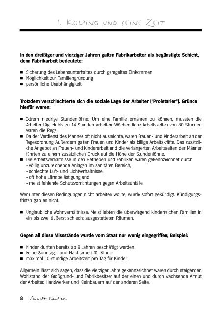 Adolph Kolping - Kolpingjugend - Kolpingwerk Deutschland