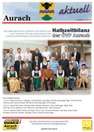 Halbzeitbilanz - ÖVP Aurach - ÖVP Oberösterreich