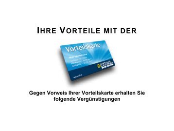 IHRE VORTEILE MIT DER