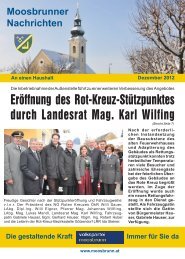 Eröffnung des Rot-Kreuz-Stützpunktes durch Landesrat Mag. Karl ...