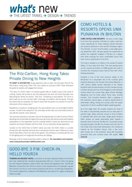 Issue 21 2012.pdf - New Zealand Corporate Traveller Magazine