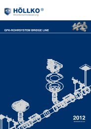 GFK-ROHRSYSTEM BRIdGE LINE - Höllko Brückenentwässerung