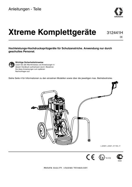 312441H - Xtreme Packages, Instructions-Parts, German - Graco Inc.