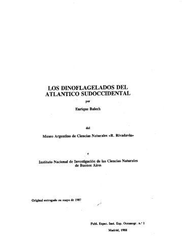 los dinoflagelados del atlantico sudoccidental - Algaebase