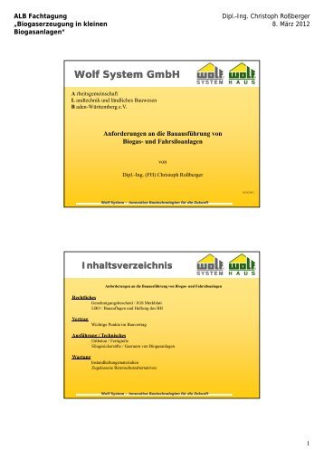 Anforderungen an Bauausführung von Biogas- und Fahrsiloanlagen