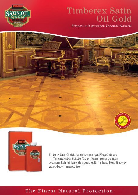 Timberex Satin Oil Gold