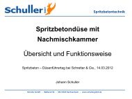 Spritzbetontechnik - Schretter & CIE