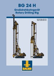 BG 24 H Großdrehbohrgerät Rotary Drilling Rig