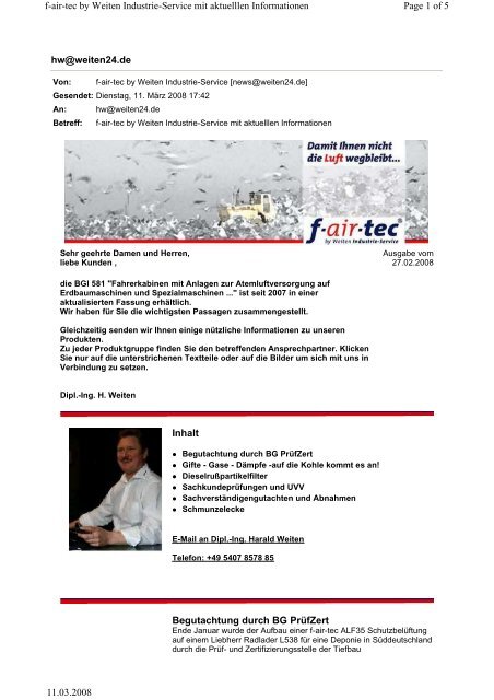 hw@weiten24.de Page 1 of 5 f-air-tec by Weiten Industrie-Service ...