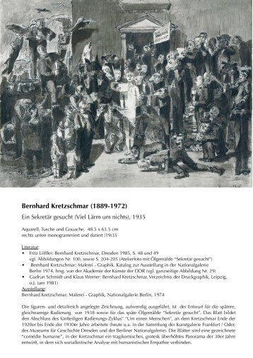 Bernhard Kretzschmar (1889-1972) - Galerie von Abercron