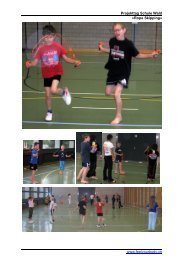 Projekttag Schule Wald «Rope Skipping» www.feelyourbody.ch