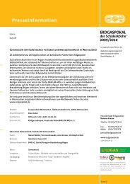 2009/2010 Presseinformation - Erdgaspokal der Schülerköche