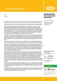 2009/2010 Presseinformation - Erdgaspokal der Schülerköche