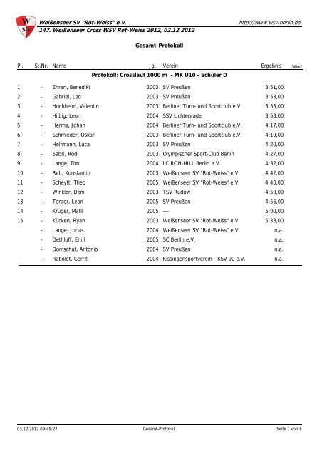 http://www.wsv-berlin.de 147. Weißenseer Cross WSV Rot-Weiss ...