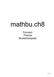 Formeln Theorie Musterbeispiele - Schule Rain