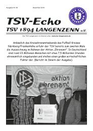 TSV Echo Nr. 56 (Dezember 2010) - des TSV 1894 Langenzenn eV