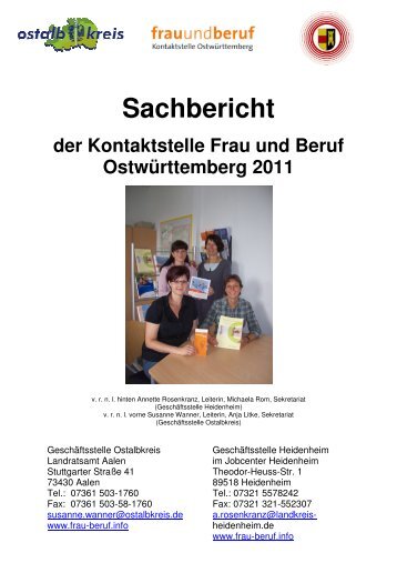 Jahressachbericht 2011 _2 - Frau & Beruf