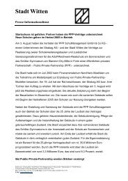 Stadt Witten - Public Private Partnership