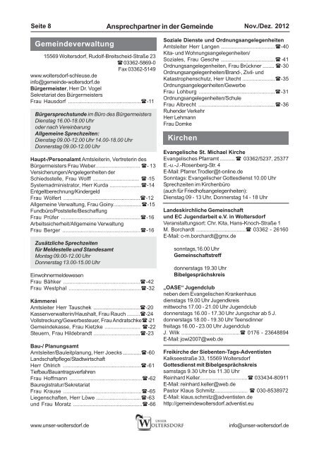 Ein Maulkorb für den Bürgermeister - Unser Woltersdorf