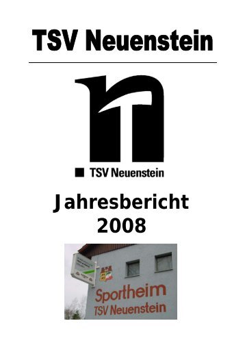 Jahresbericht 2008 - TSV Neuenstein