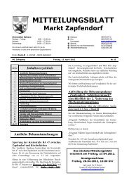 Mitteilungsblatt Nr. 8 - Mitte April - Zapfendorf