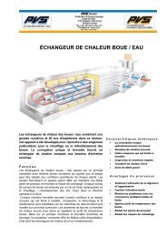 ÉCHANGEUR DE CHALEUR BOUE / EAU
