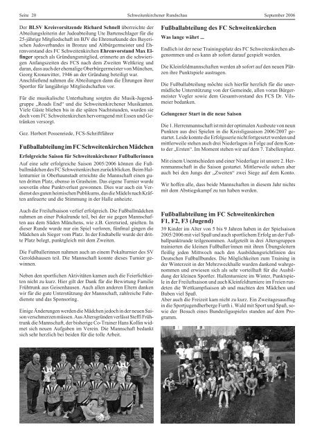 Rundschau 03/2006 - Gemeinde Schweitenkirchen