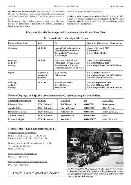 Rundschau 03/2006 - Gemeinde Schweitenkirchen