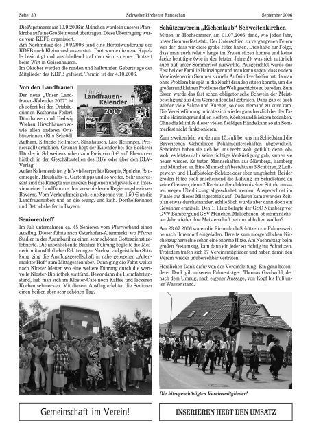 Rundschau 03/2006 - Gemeinde Schweitenkirchen