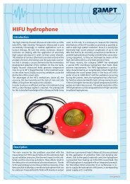 HIFU hydrophone - gampt