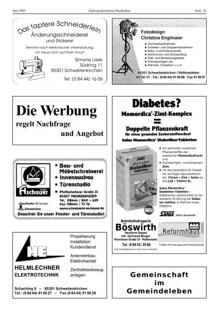 Rundschau 02/2005 - Gemeinde Schweitenkirchen