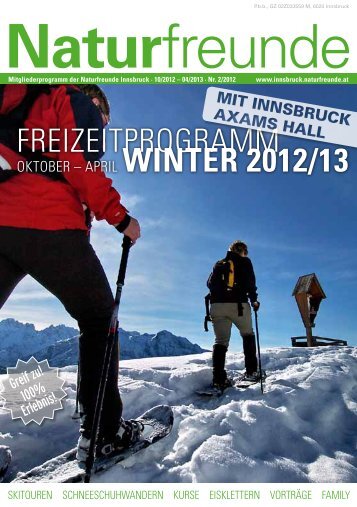 Winter Programm Innsbruck 2012/13 - Naturfreunde