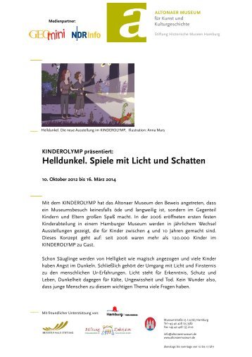 Helldunkel. Spiele mit Licht und Schatten - Altonaer Museum
