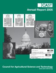 Annual Report 2005 - Council for Agricultural Science and Technology