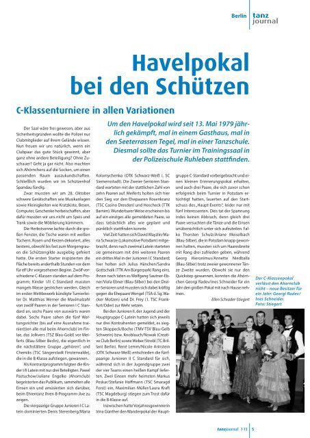 Tanzjournal - DTV