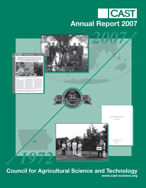 Annual Report 2007 - Council for Agricultural Science and Technology